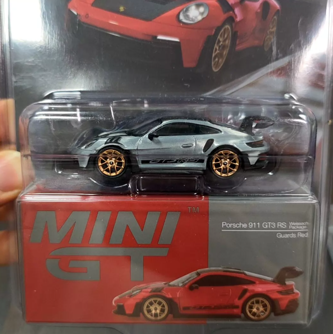MINI GT 1060 Porsche 992 GT3 RS Clear Coat Chase 1/64