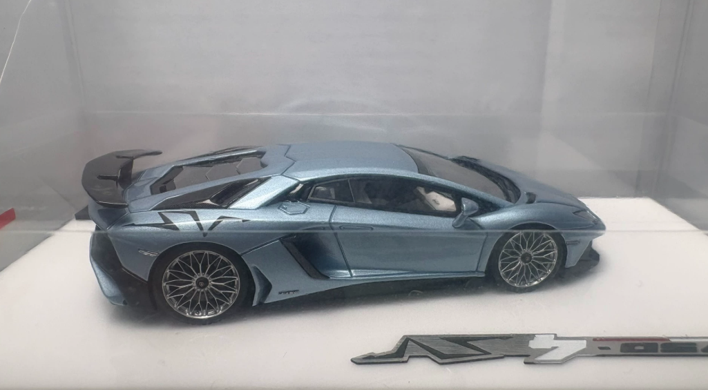Tardis 1/64 Lamborghini Aventador LP750-4 SV Clear Water Blue