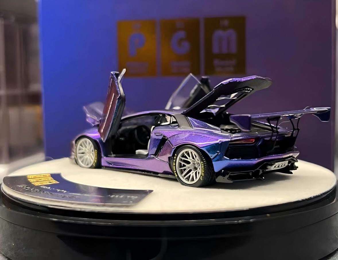 PGM 1:64 Lamborghini Aventador Chameleon Paint Ltd EX