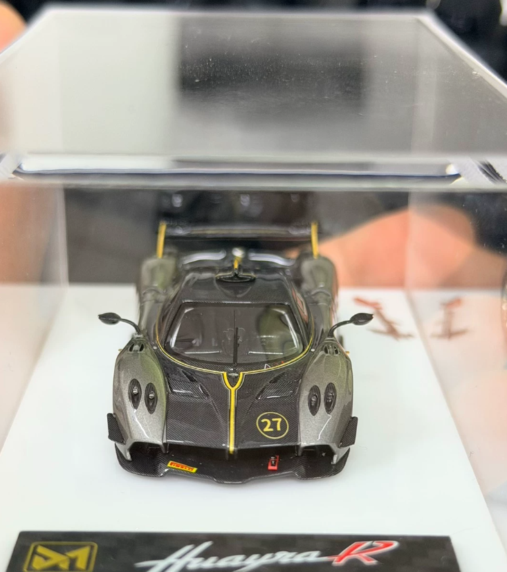 DMY 1/64 Pagani Huayra R Metallic Gray Carbon