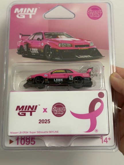 MINI GT 1095 1/64 Nissan LB-ER34 Super Silhouette SKYLINE Charity