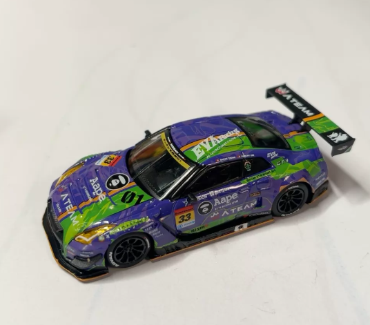 MINI GT EVA Racing x AAPE Nissan GT-R EVA-01 1/64