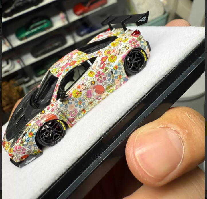 JEC 1:64 Ferrari 458 LBWK GT Sunflower Livery Model