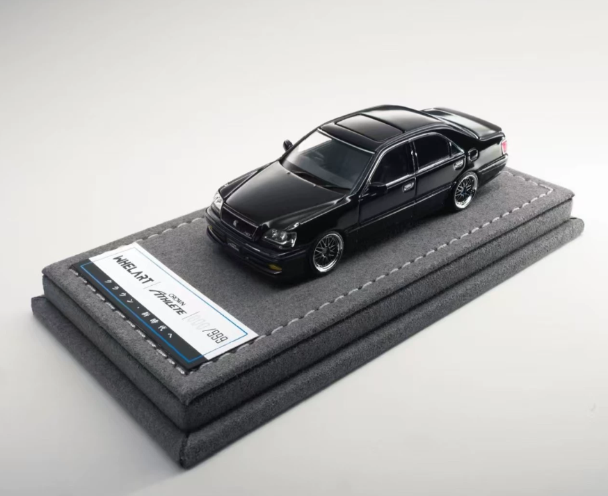 WHELART 1/64 Toyota Crown Athlete JZS171 VIP Gloss Black Foshan APA