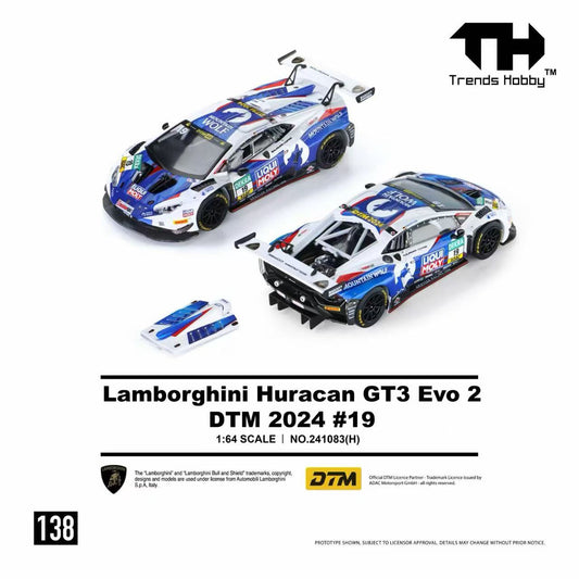 Trends Hobby 1/64 Lamborghini Huracan GT3 Evo 2 DTM 2024 No19 Preorder
