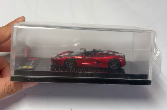 DMH 1/64 Ferrari LaFerrari Aperta Metallic Red Stripe Diecast