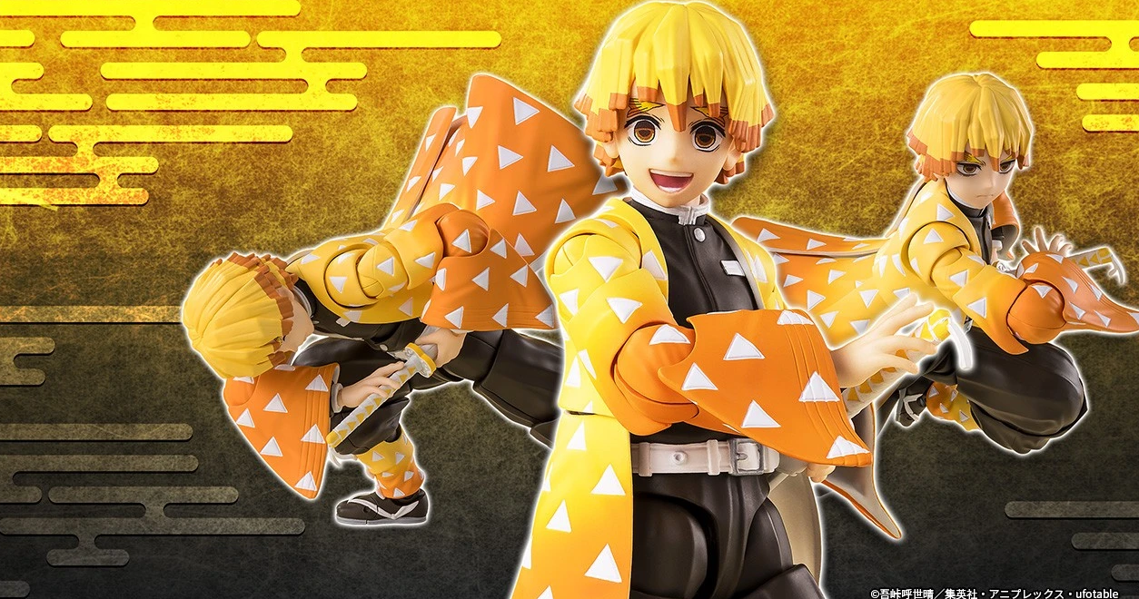 Bandai S.H.Figuarts Demon Slayer Zenitsu Agatsuma Action Figure