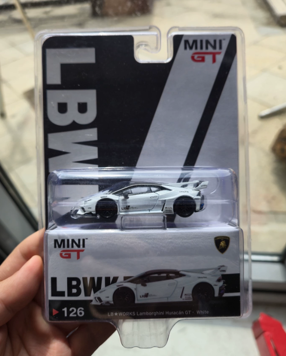 MiniGT 1/64 LBWK Lamborghini Huracán GT White Diecast Model