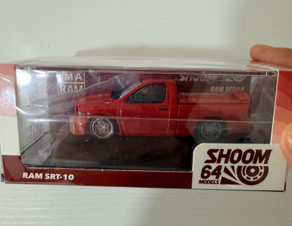 GCD Shoom 1:64 Dodge RAM SRT-10 Red Diecast Model Car with Bearing Wheels