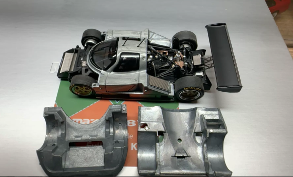MOTORHELIX 1/64 Mazda 787B Shanghai Clearcoat Magnetic Shell