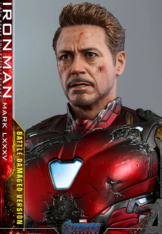 Hot Toys MMS Diecast Iron Man Mark 85 Battle Damaged Endgame