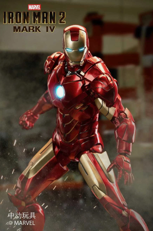 ZD Toys 1/10 Iron Man Mark 4 LED Action Figure