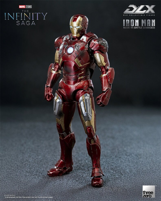 Threezero DLX 1/12 Iron Man Mark VII Battle Damaged Preorder