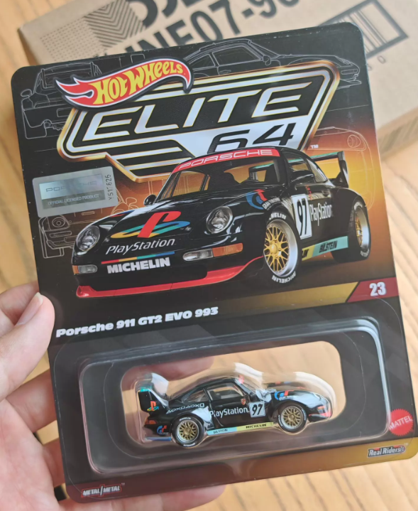 Hot Wheels Elite 64 1/64 Porsche 911 GT2 EVO 993 PlayStation Livery Sealed
