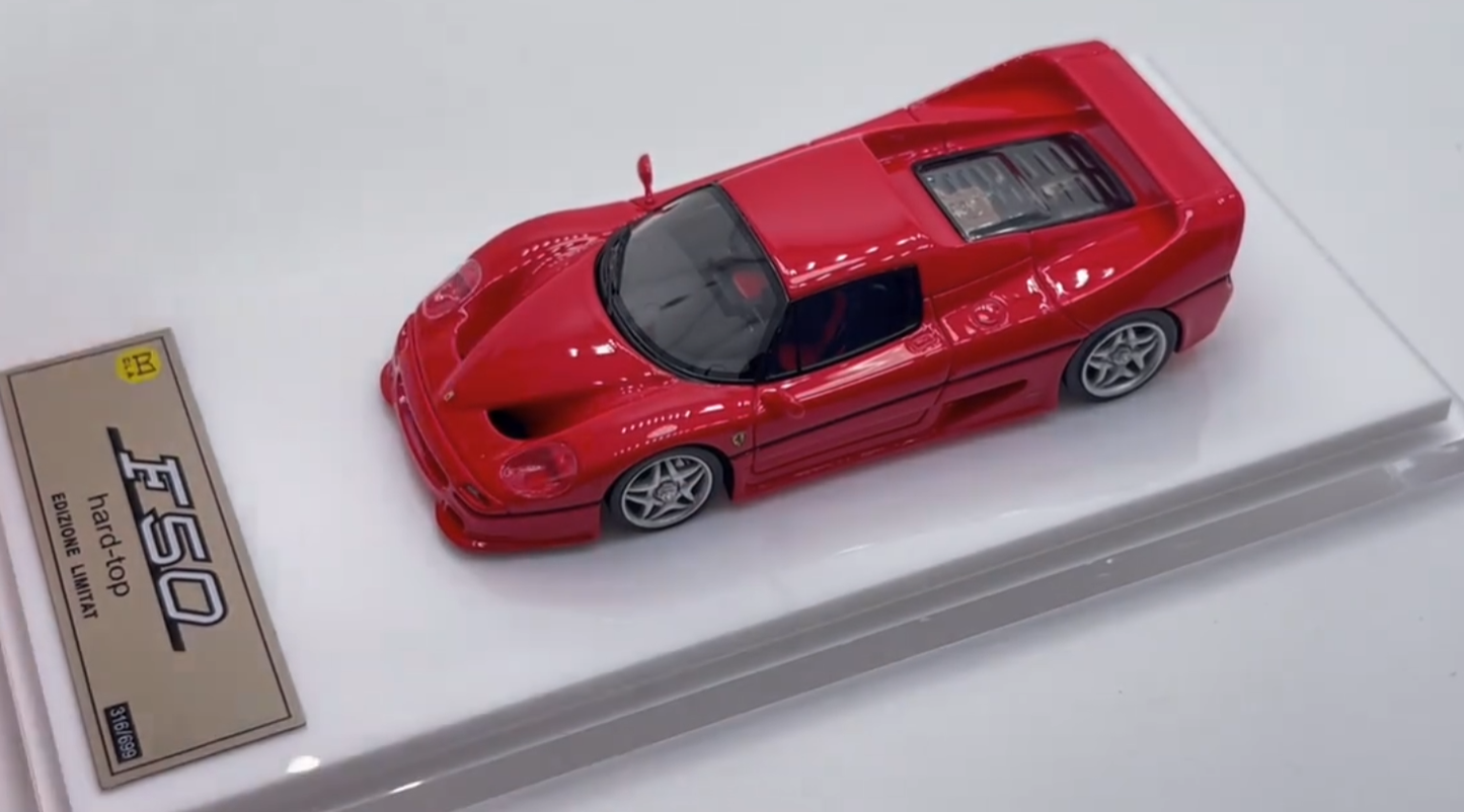 DMH 1/64 Ferrari F50 Red Resin Model Car