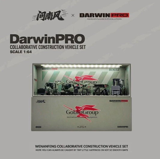 Wennanfeng x DarwinPRO 1:64 Collaborative Construction Vehicle Set