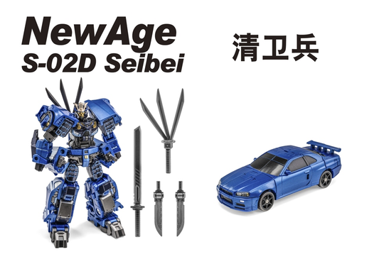 NewAge S-02D Seibei Mini-Scale Robot to Sports Car Action Figure Preorder