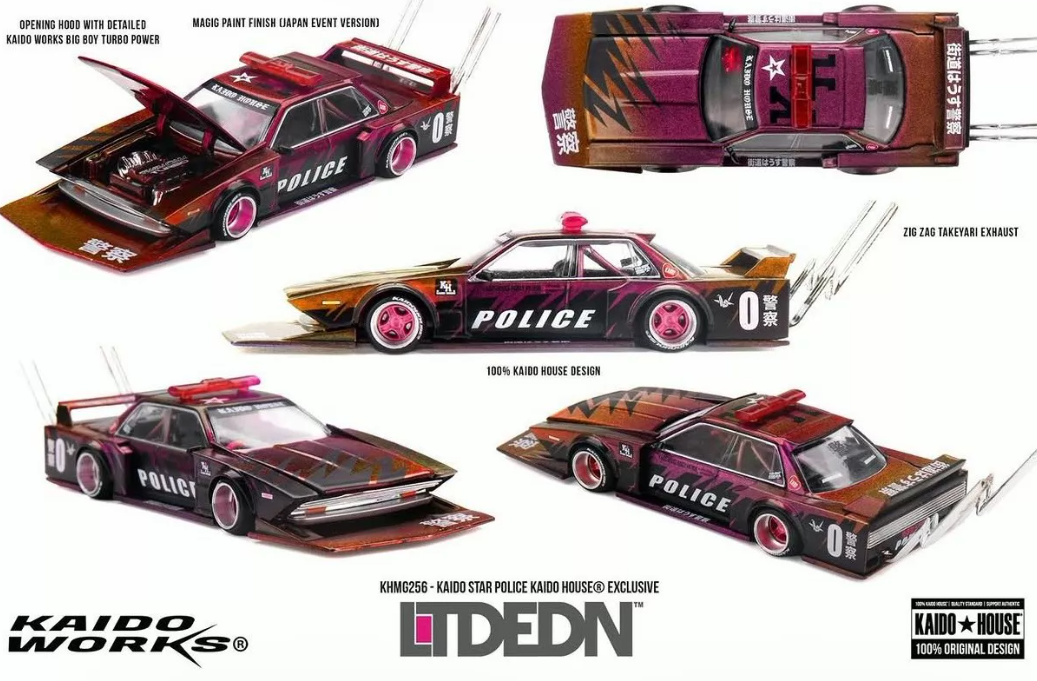 Kaido House x MINI GT KHMG256 Kaido Star Police LTDEDN Japan Event Exclusive