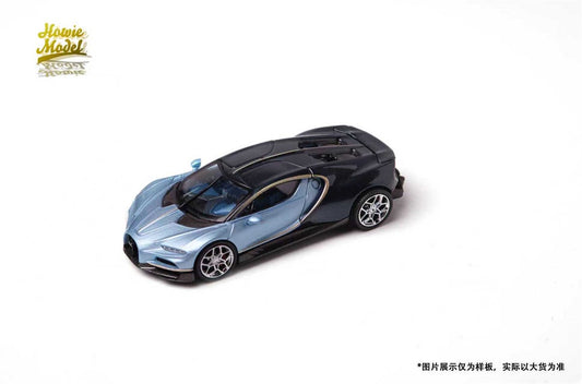 Hosie Model 1/64 Bugatti Tourbillon Blue Black Two-Tone Preorder