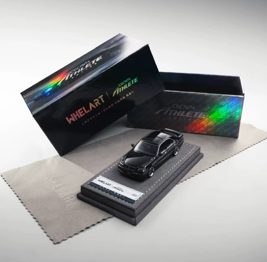 WHELART 1/64 Toyota Crown Athlete JZS171 VIP Gloss Black Foshan APA