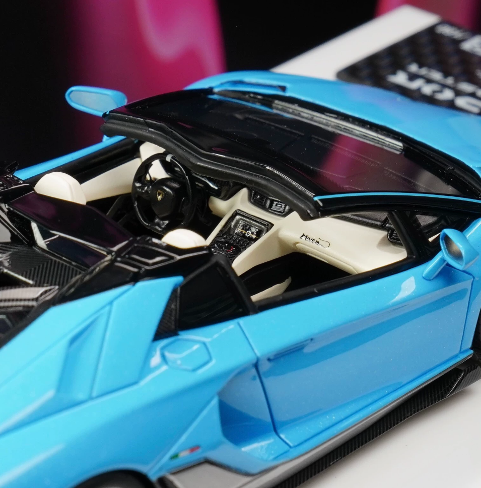 Makeup 1/43 Lamborghini LP780-4 Ultimae Roadster Tribute Miura Blue