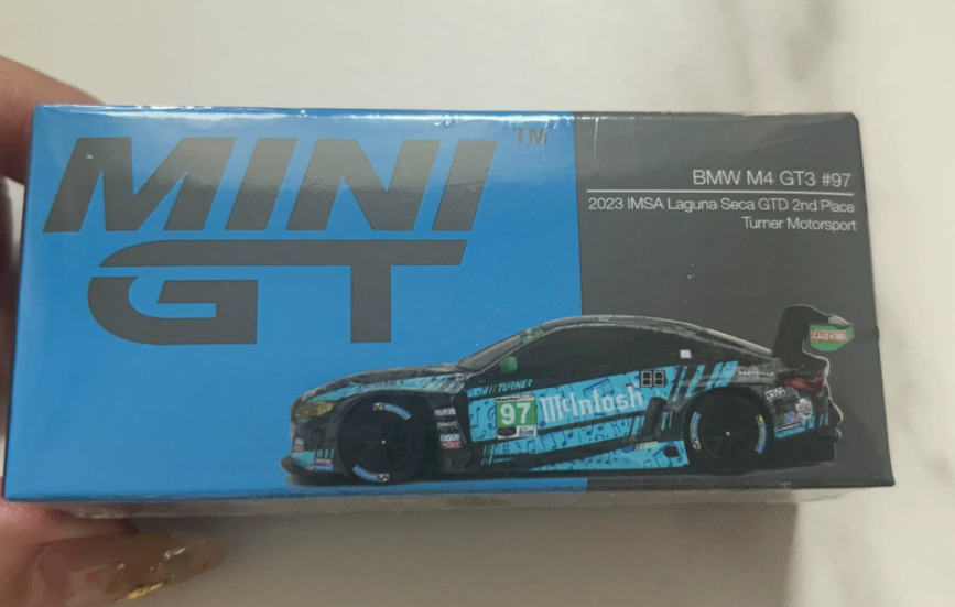 MINI GT 647 BMW M4 GT3 97 Turner Motorsport IMSA Music Livery 1/64