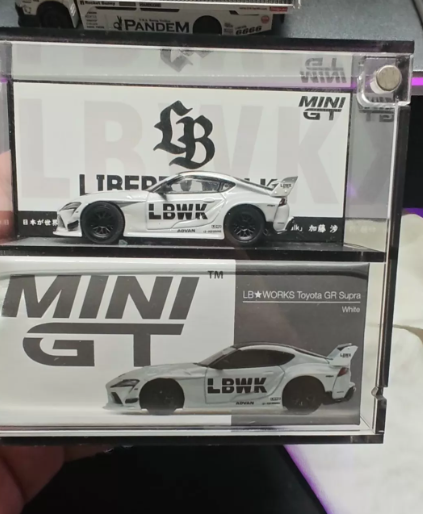 MINI GT 235 LB-WORKS Toyota GR Supra White Boxed 1/64