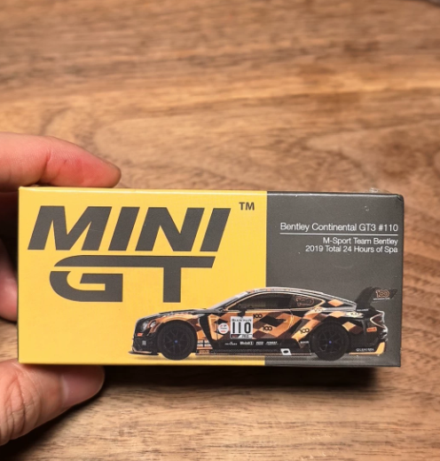 MINI GT 199 Bentley Continental GT3 2019 Spa 24H M-Sport 1/64
