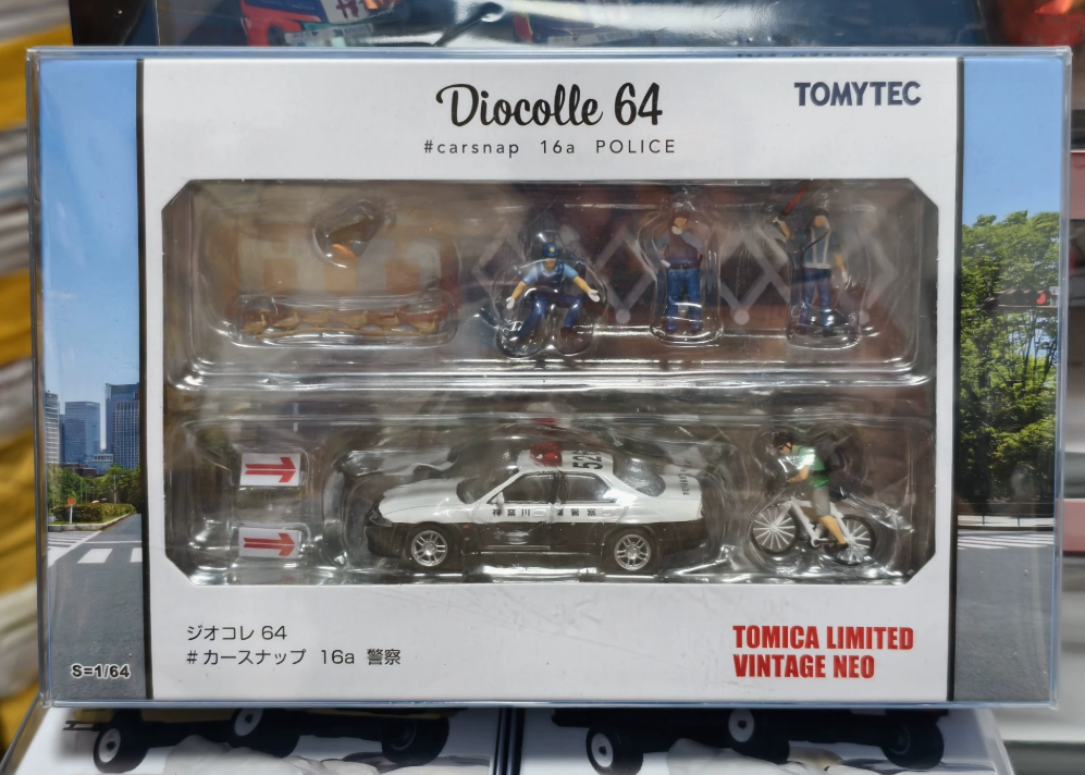 TOMYTEC 1/64 Diocolle 64 Car Snap 16a Police Kanagawa Set