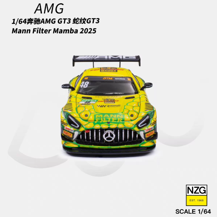 KILO 1/64 Mercedes AMG GT3 48 Mann Filter Mamba 2025 Preorder