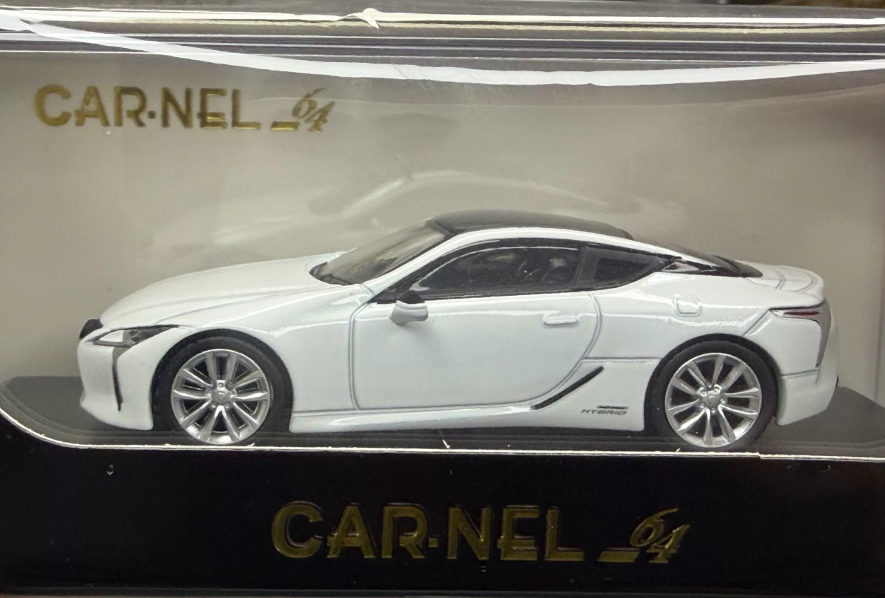 Kyosho CARNEL 1:64 Lexus LC500h White Diecast Model