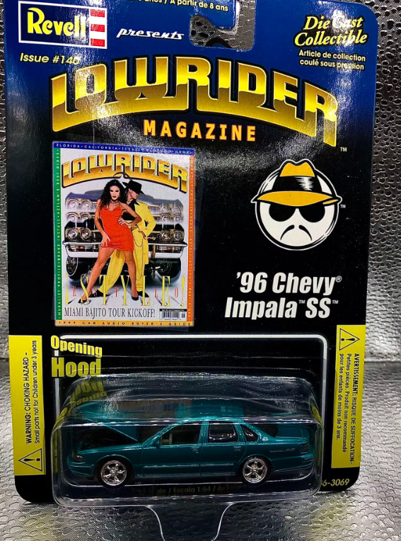 Revell 1:64 '96 Chevy Impala SS Lowrider Teal Diecast Rare