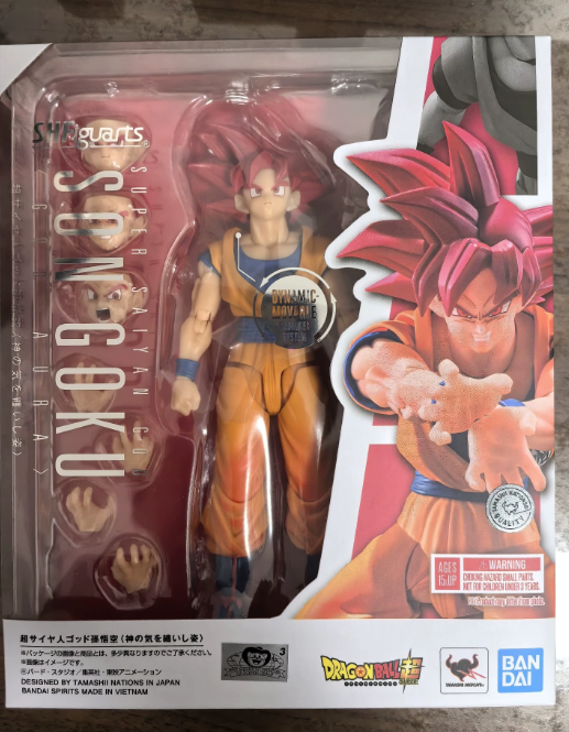 Bandai SHFiguarts Dragon Ball Super Saiyan God Son Goku Aura 3.0