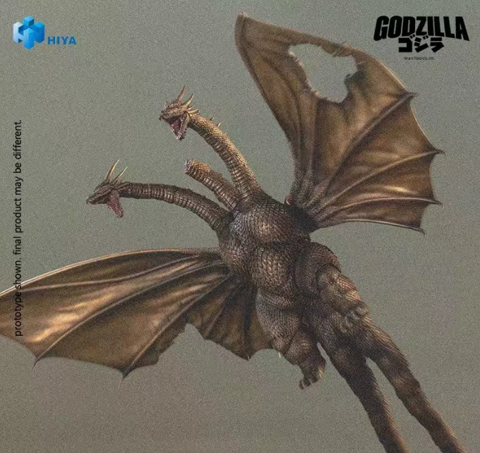 HIYA Exquisite Basic King Ghidorah Battle Damaged 1991