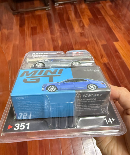 MINI GT 351 Bentley Flying Spur Silver MiJo Chase 1:64 Diecast