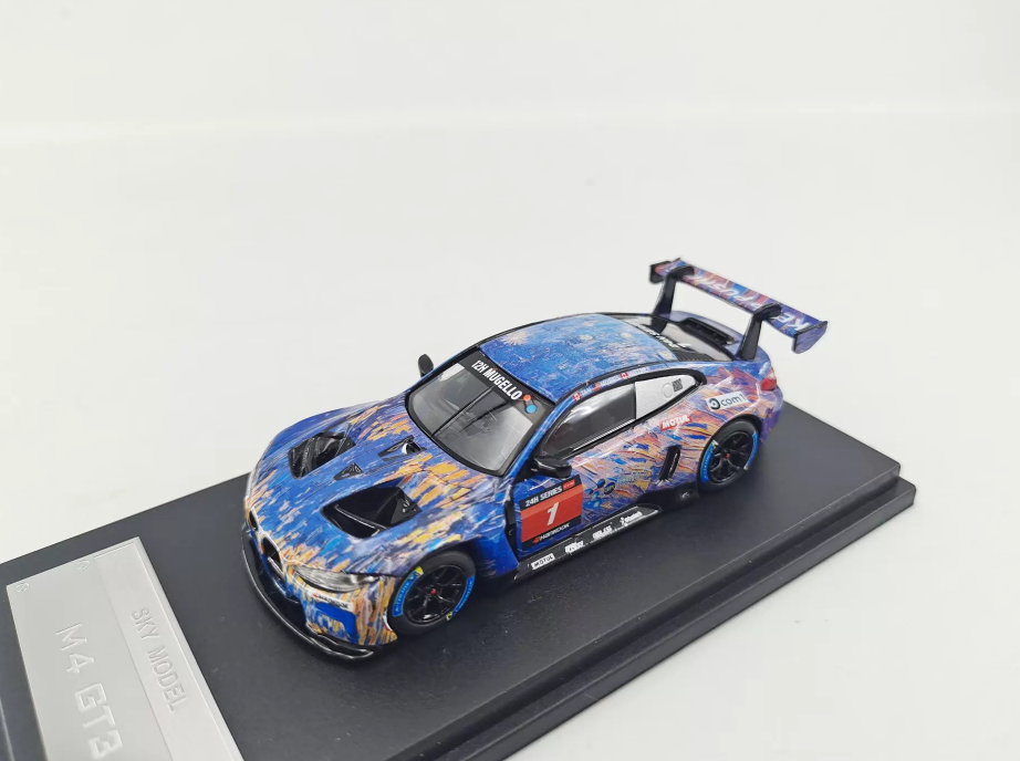 Sky Model 1:64 M4 GT3 Van Gogh Starry Night Alloy Limited Model Car