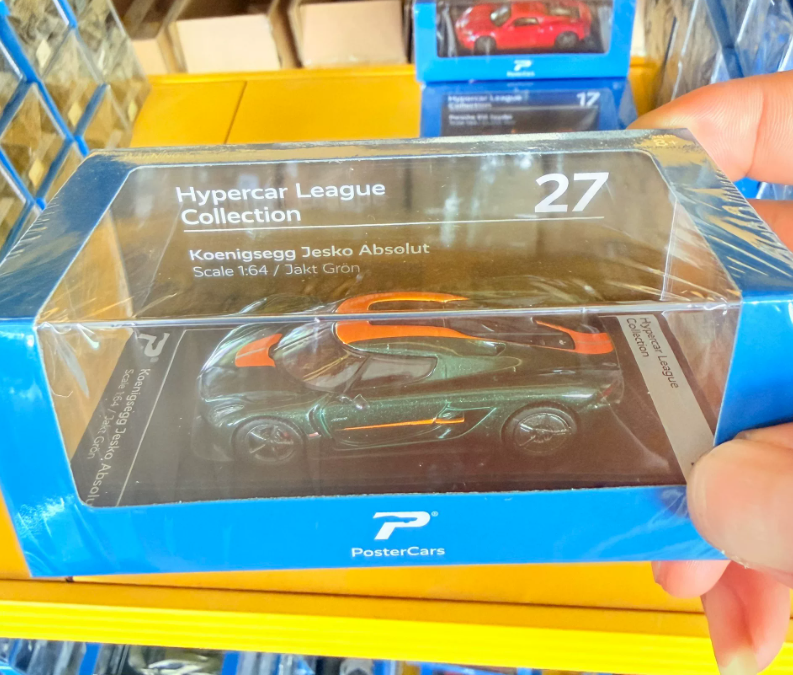 Postercars 1/64 Jesko Absolut Jakt Gron Hypercar League 27