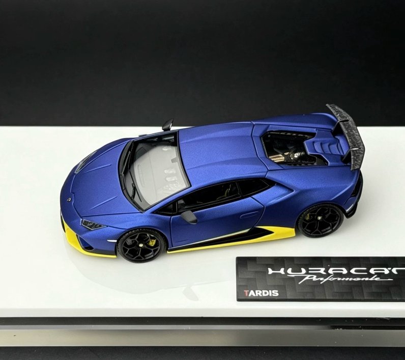 TARDIS 1/64 Lamborghini Huracan Performante Matte Metallic Blue Resin