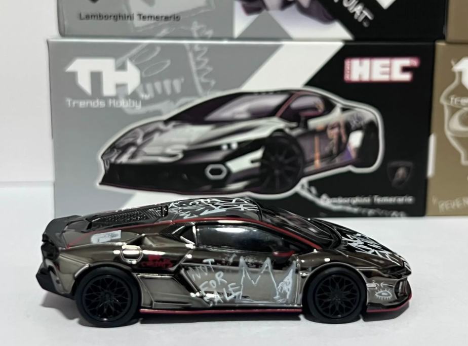 Trends Hobby 1/64 Lamborghini Temerario Basquiat Collaboration
