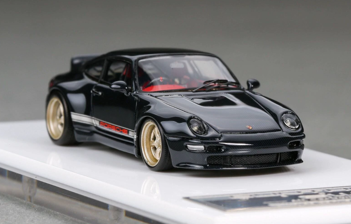 MY64 1:64 Gunther Werks Porsche 993 All Carbon Gold Wheels Resin Model