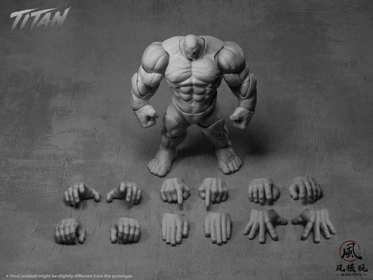 Wind Toys 1/12 Titan Super Articulated Muscular Body Grey Preorder