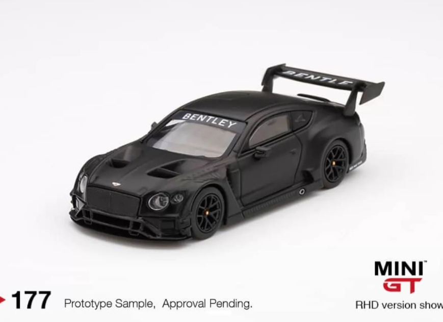 MINI GT 177 Bentley Continental GT3 Test Car 1/64