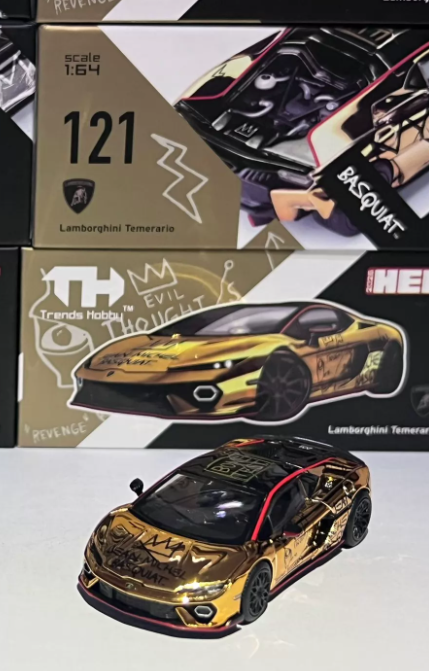 Trends Hobby 1/64 Lamborghini Temerario Basquiat Gold Edition