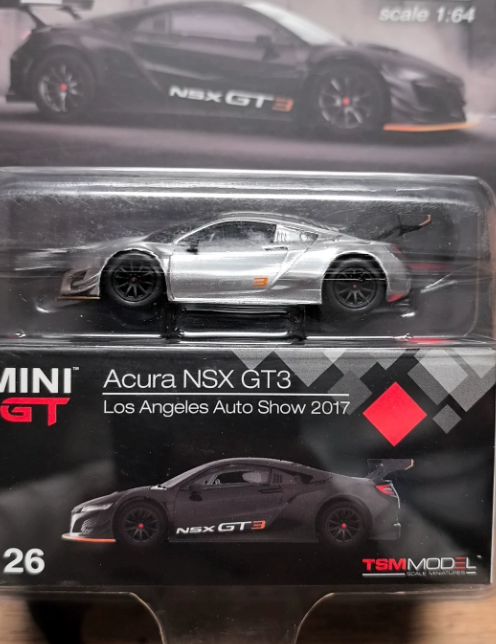 MINI GT 26 Acura NSX GT3 LA Auto Show 2017 Chase Blister 1/64
