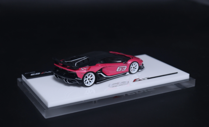 TARDIS 1/64 Lamborghini Aventador SVJ 63 Corona Rosso Resin LE149