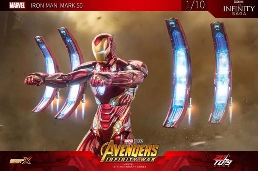 ZD Toys 1/10 Iron Man Mark 50 Anniversary Gantry Set