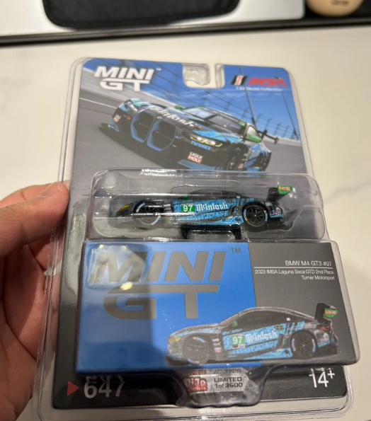 MINIGT 1/64 BMW M4 GT3 #97 Turner IMSA Laguna Seca