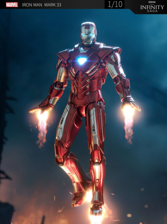 ZD Toys 1/10 Iron Man Mark 33 Silver Centurion Action Figure