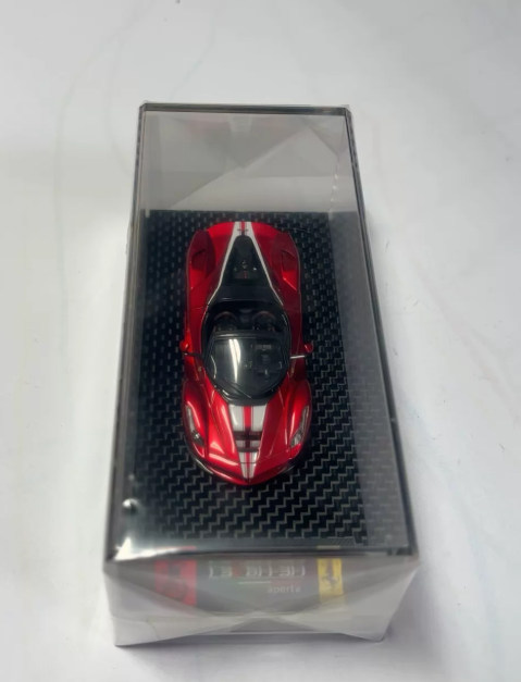 DMH 1/64 Ferrari LaFerrari Aperta Metallic Red Stripe Diecast