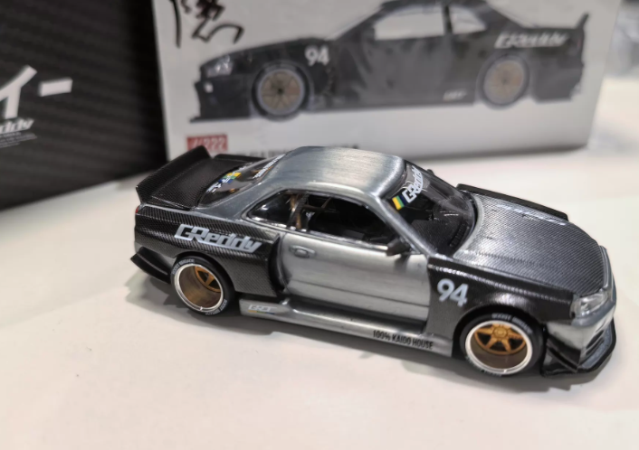 MINI GT 222 Kaido House Skyline GT-R R34 GReddy V2 Chase 1/64